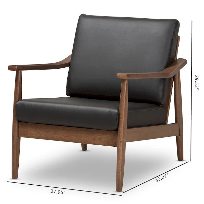 Baxton Studio Mid-Century Modern Lounge Chair 9