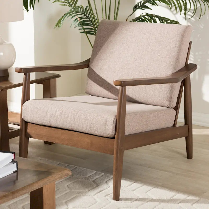 Baxton Studio Mid-Century Modern Lounge Chair 11