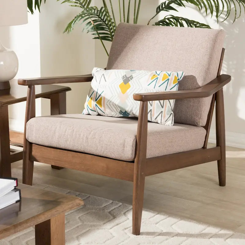 Baxton Studio Mid-Century Modern Lounge Chair 12