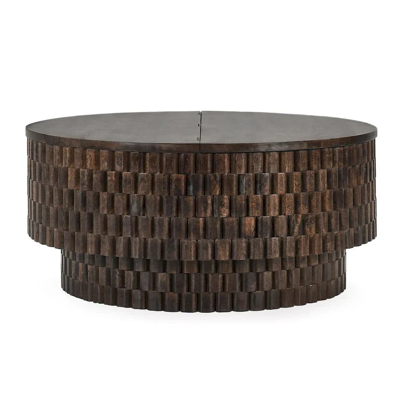 Norwood 40-Inch Round Coffee Table by Classic Home 3