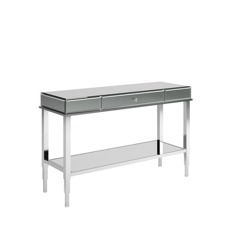 iNSPIRE Q Bold Camille Mirrored Console Table TV Stand with Drawer 19