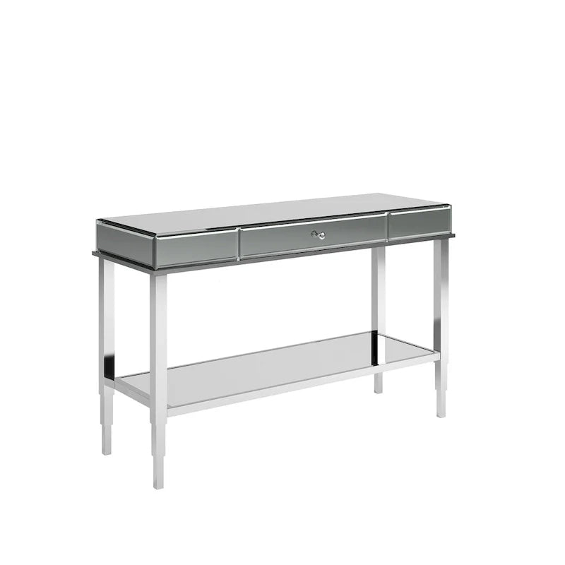 iNSPIRE Q Bold Camille Mirrored Console Table TV Stand with Drawer 8