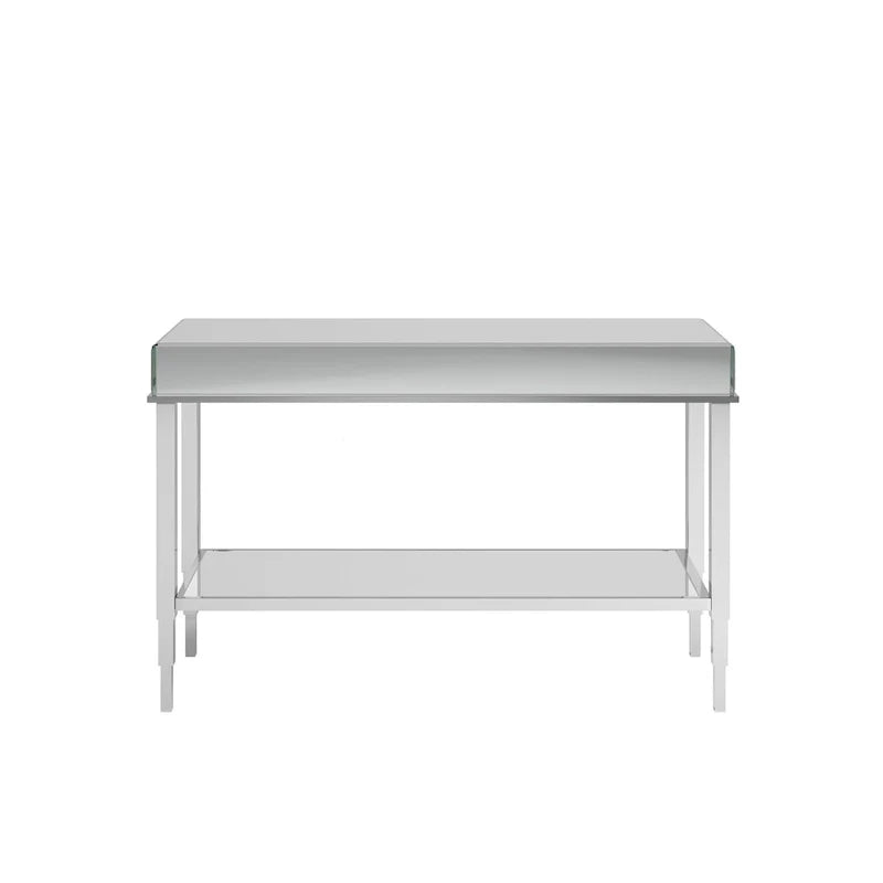 iNSPIRE Q Bold Camille Mirrored Console Table TV Stand with Drawer 11