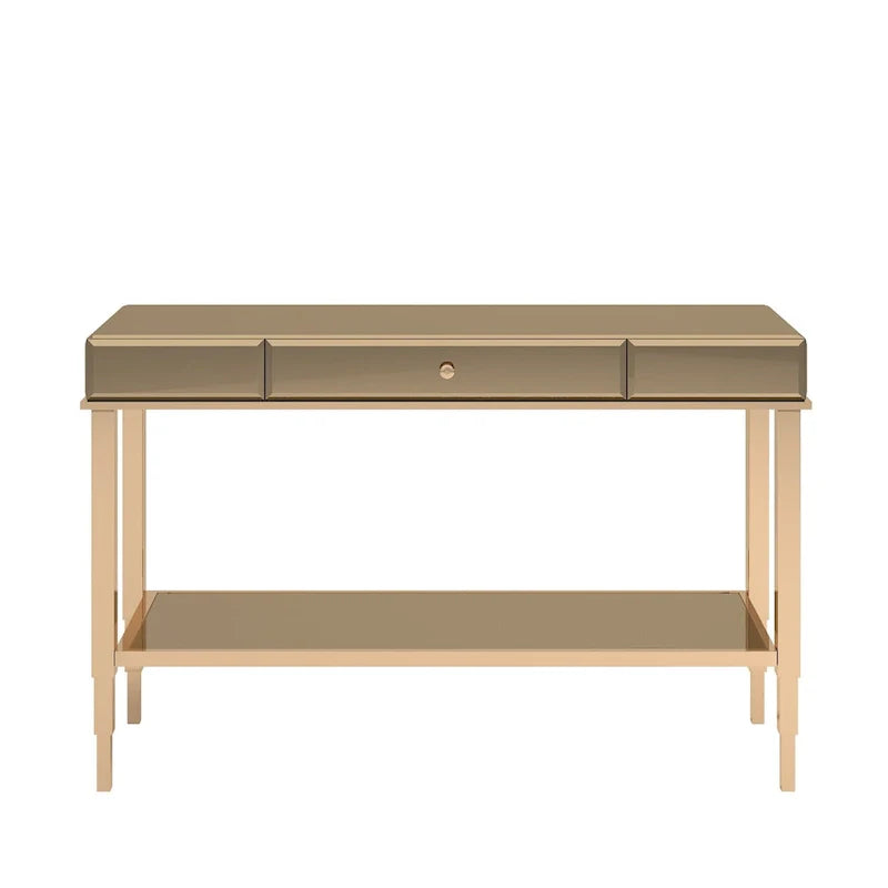 iNSPIRE Q Bold Camille Mirrored Console Table TV Stand with Drawer 14