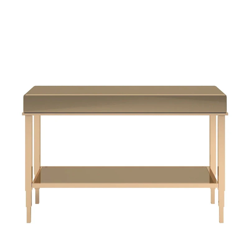 iNSPIRE Q Bold Camille Mirrored Console Table TV Stand with Drawer 16