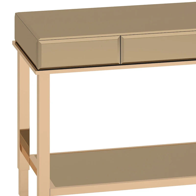 iNSPIRE Q Bold Camille Mirrored Console Table TV Stand with Drawer 17