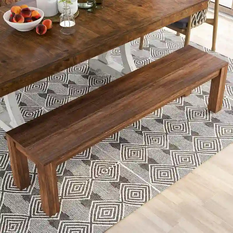 Anaisha Rustic Solid Mango Wood Dining Bench - Furniture of America 5