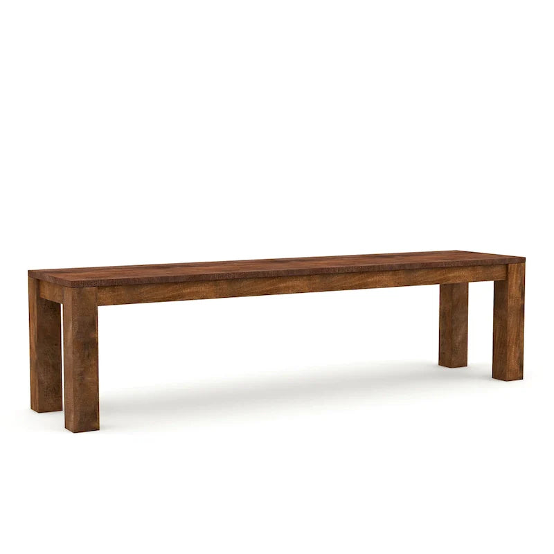 Anaisha Rustic Solid Mango Wood Dining Bench - Furniture of America 6