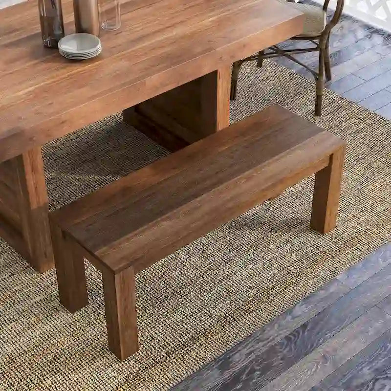 Anaisha Rustic Solid Mango Wood Dining Bench - Furniture of America 9