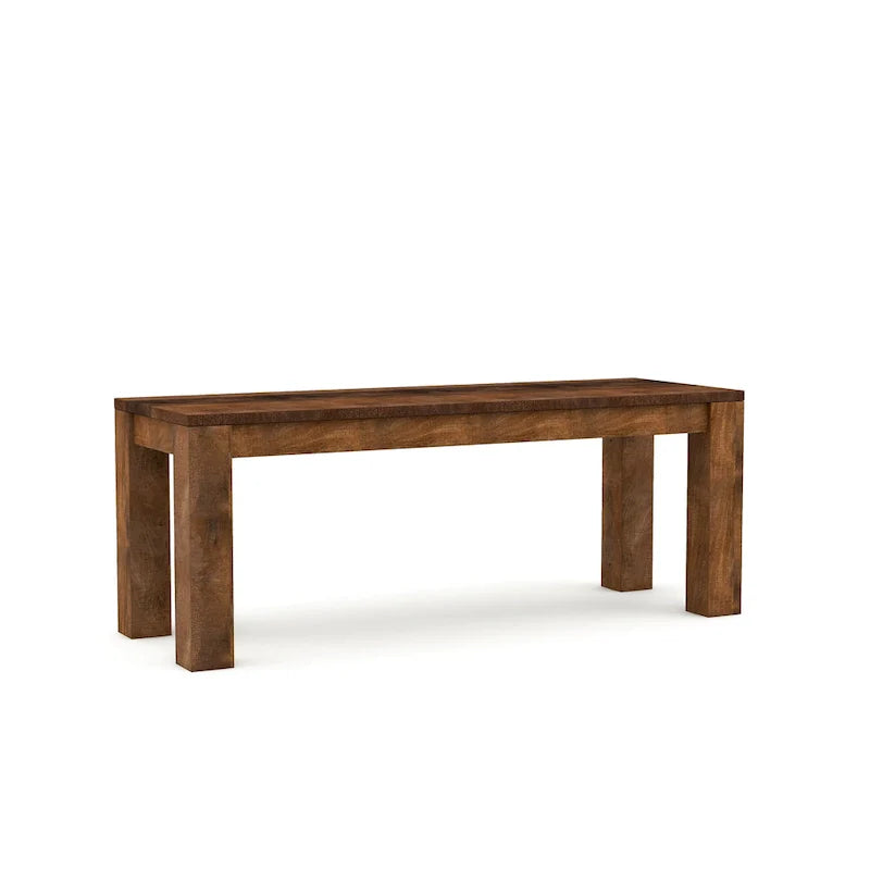 Anaisha Rustic Solid Mango Wood Dining Bench - Furniture of America 10