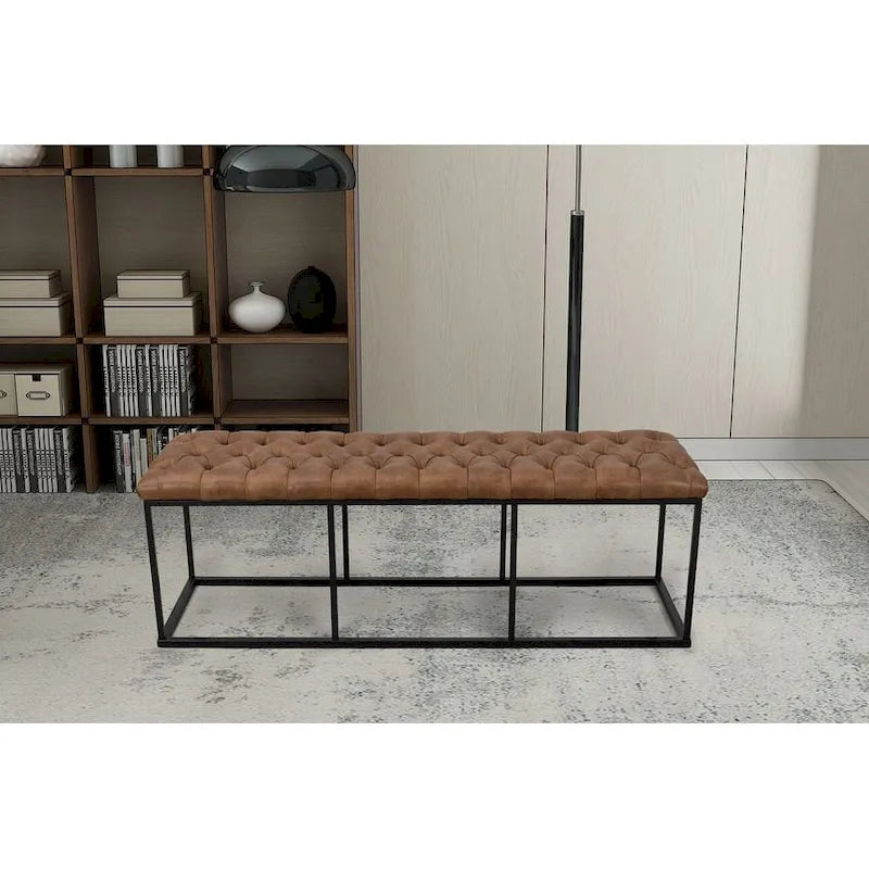 Carbon Loft DeAngelo Faux Leather Accent Bench 1