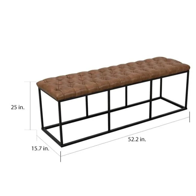 Carbon Loft DeAngelo Faux Leather Accent Bench 9