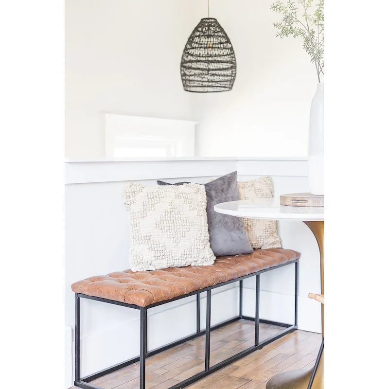 Carbon Loft DeAngelo Faux Leather Accent Bench 10