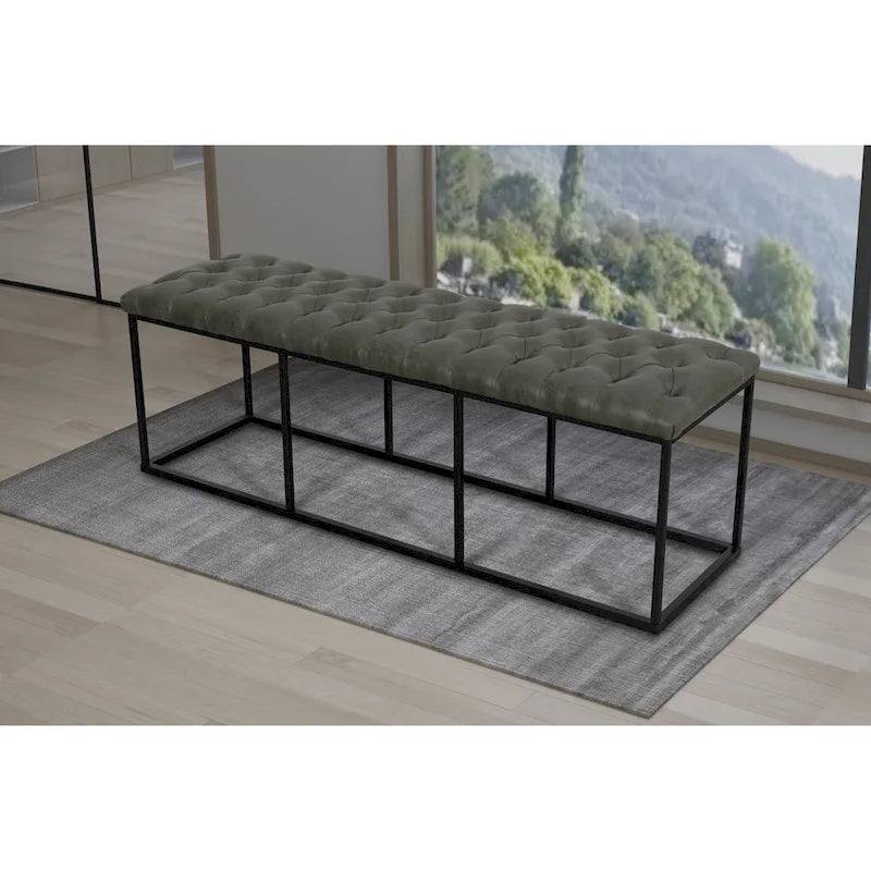 Carbon Loft DeAngelo Faux Leather Accent Bench 11