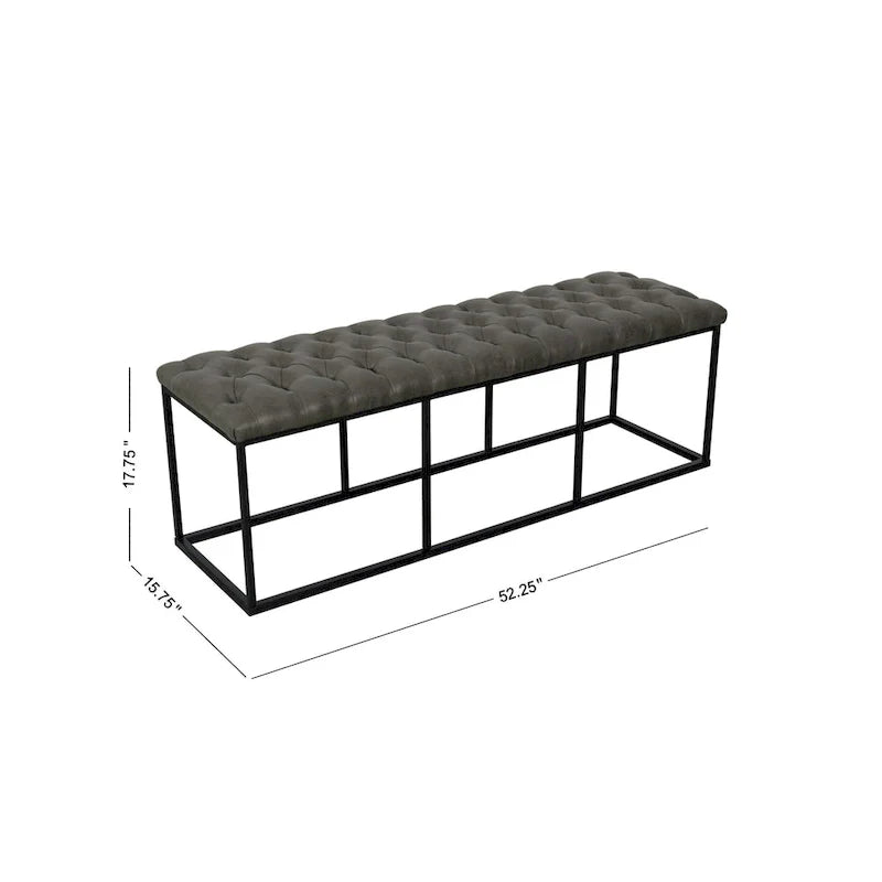 Carbon Loft DeAngelo Faux Leather Accent Bench 19