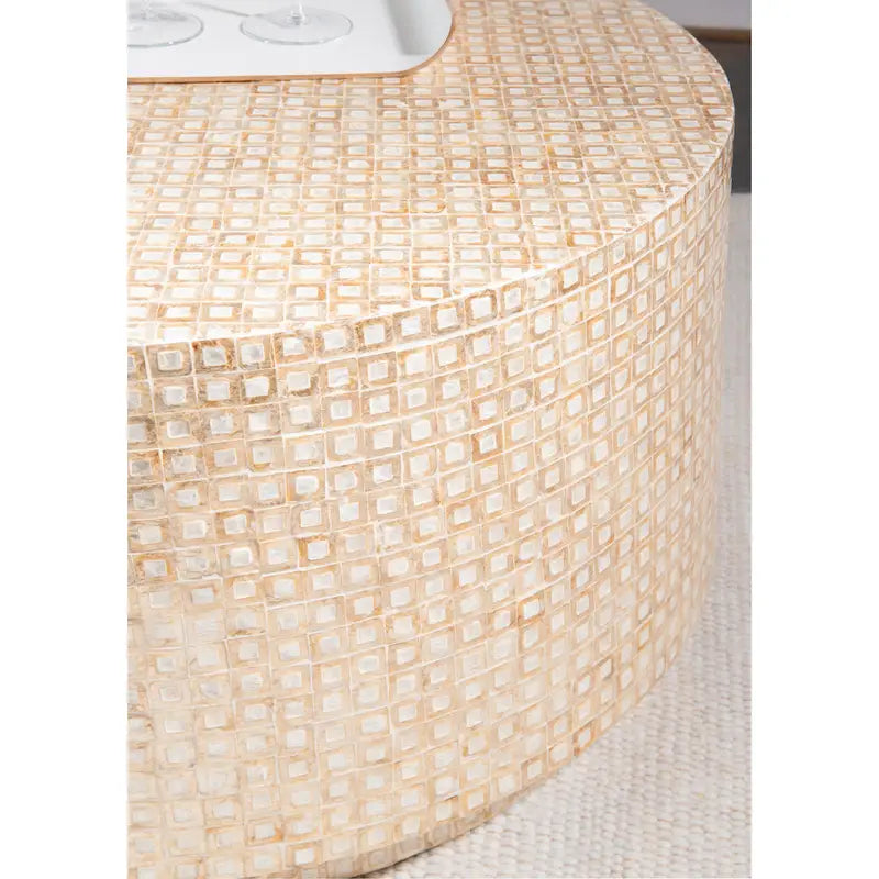 Capiz-Inspired Mosaic Coffee Table 4