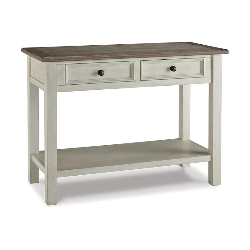 Signature Design by Ashley Bolanburg Rustic Farmhouse Sofa Table 2