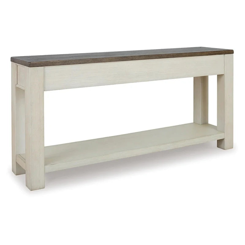 Signature Design by Ashley Bolanburg Rustic Farmhouse Sofa Table 9