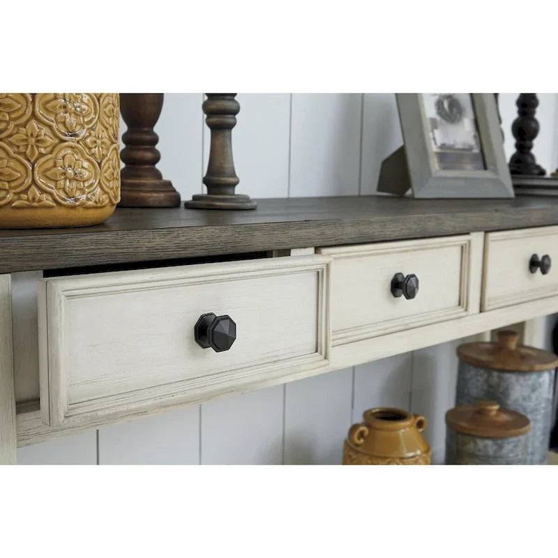 Signature Design by Ashley Bolanburg Rustic Farmhouse Sofa Table 11