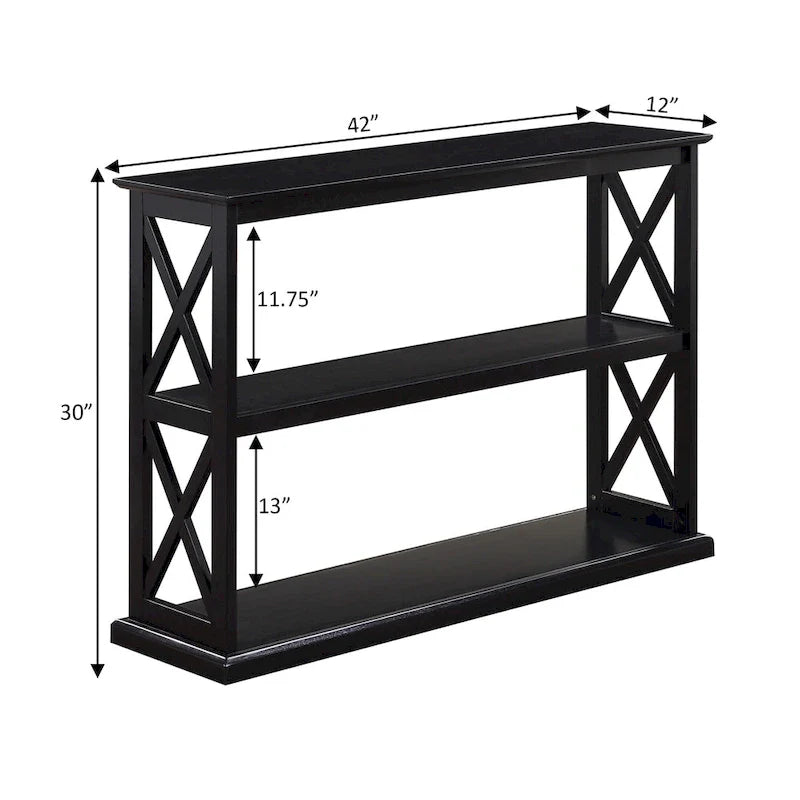 Coventry Console Table with Shelves by Convenience Concepts 4