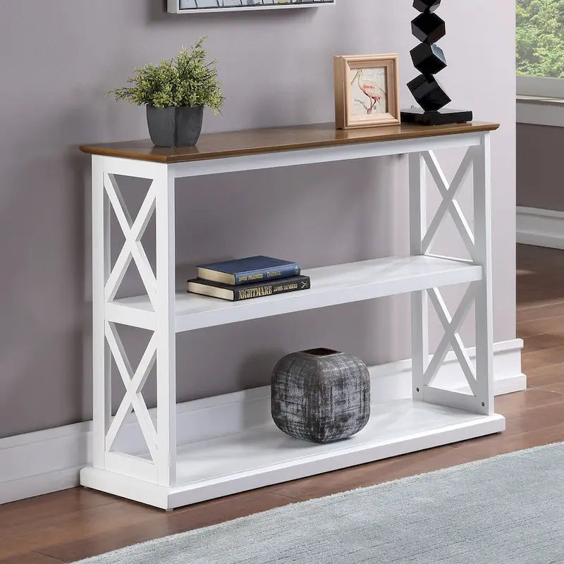 Coventry Console Table with Shelves by Convenience Concepts 5