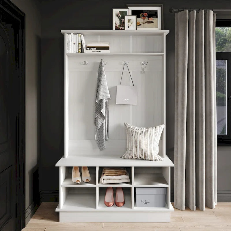 CraftPorch Contemporary Hall Tree with Storage Solutions 4