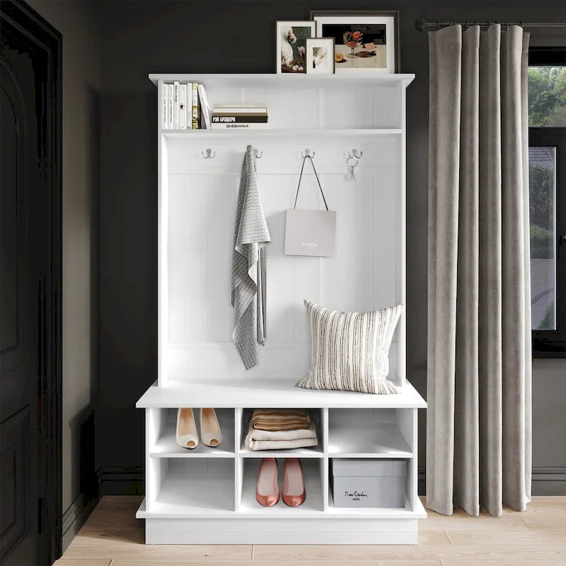 CraftPorch Contemporary Hall Tree with Storage Solutions 13