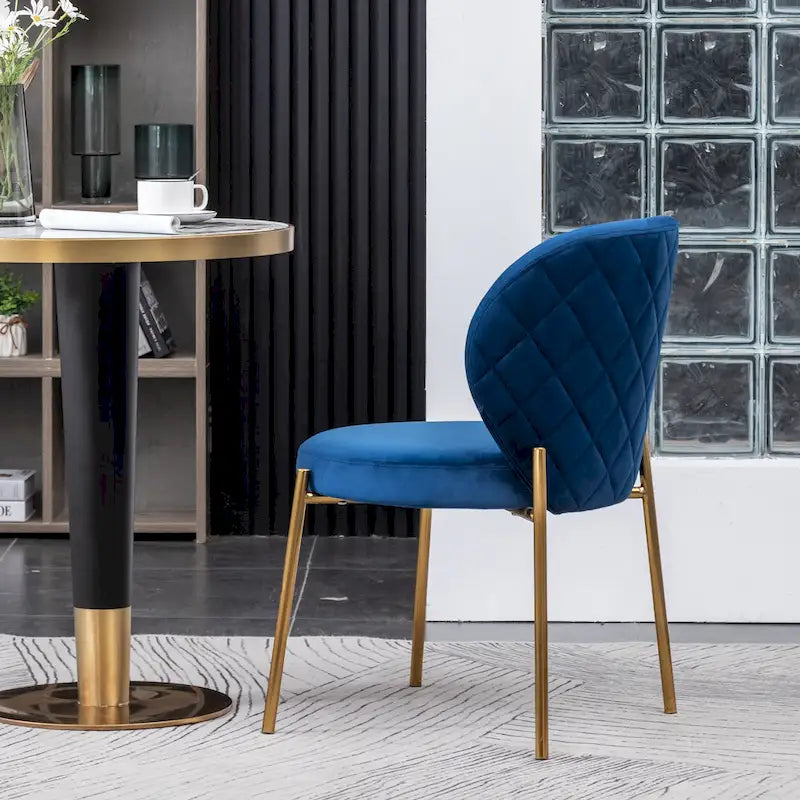 Roundhill Furniture Amoa Modern Velvet Upholstered Dining Chair 5