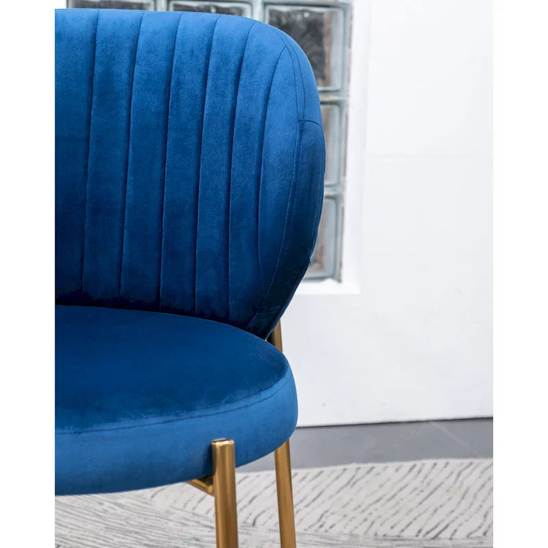 Roundhill Furniture Amoa Modern Velvet Upholstered Dining Chair 7