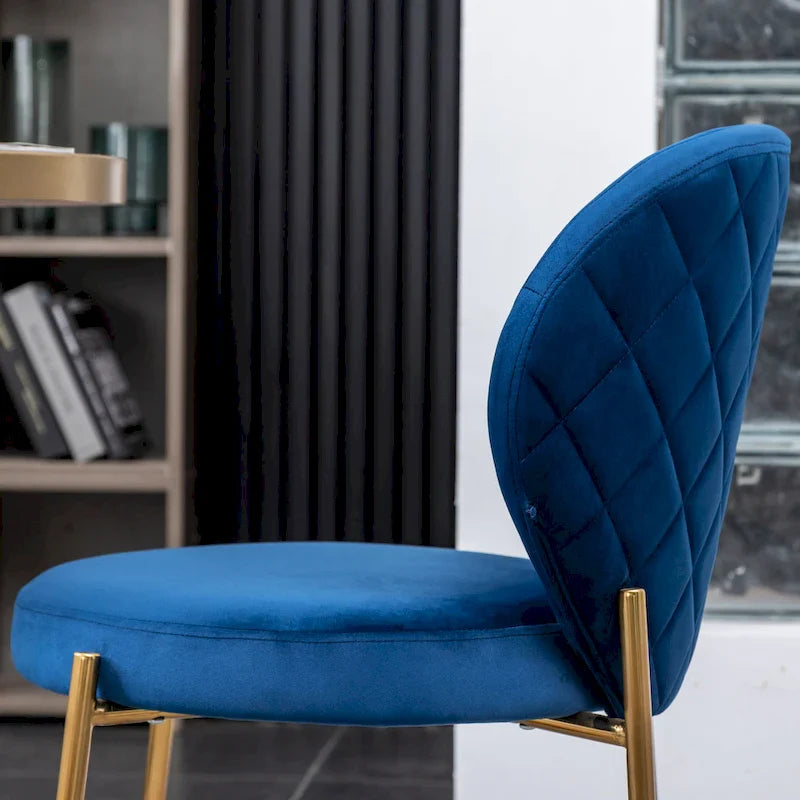 Roundhill Furniture Amoa Modern Velvet Upholstered Dining Chair 8