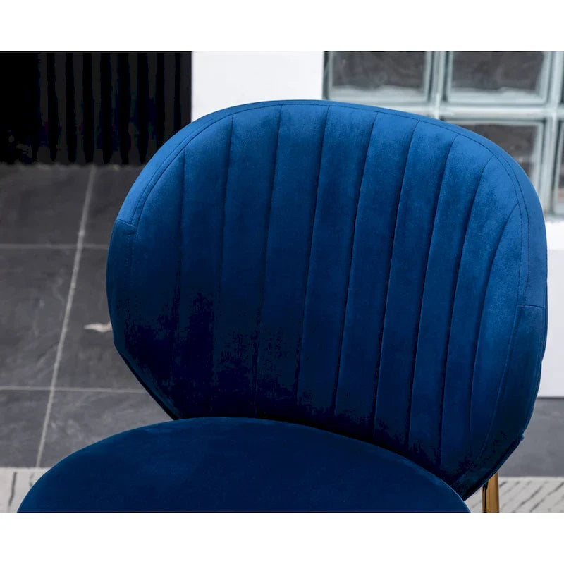 Roundhill Furniture Amoa Modern Velvet Upholstered Dining Chair 10