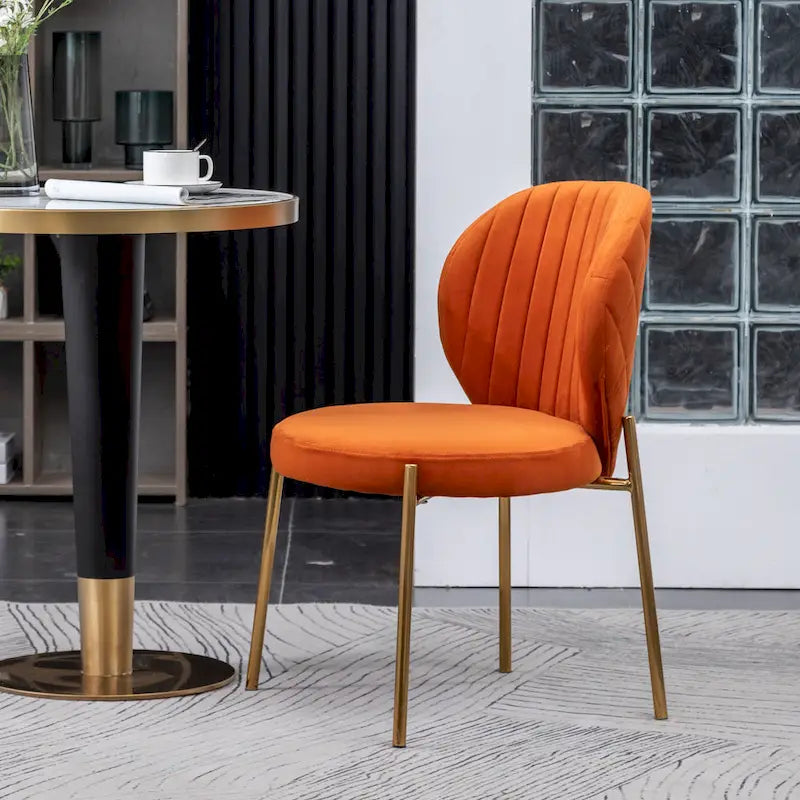 Roundhill Furniture Amoa Modern Velvet Upholstered Dining Chair 15