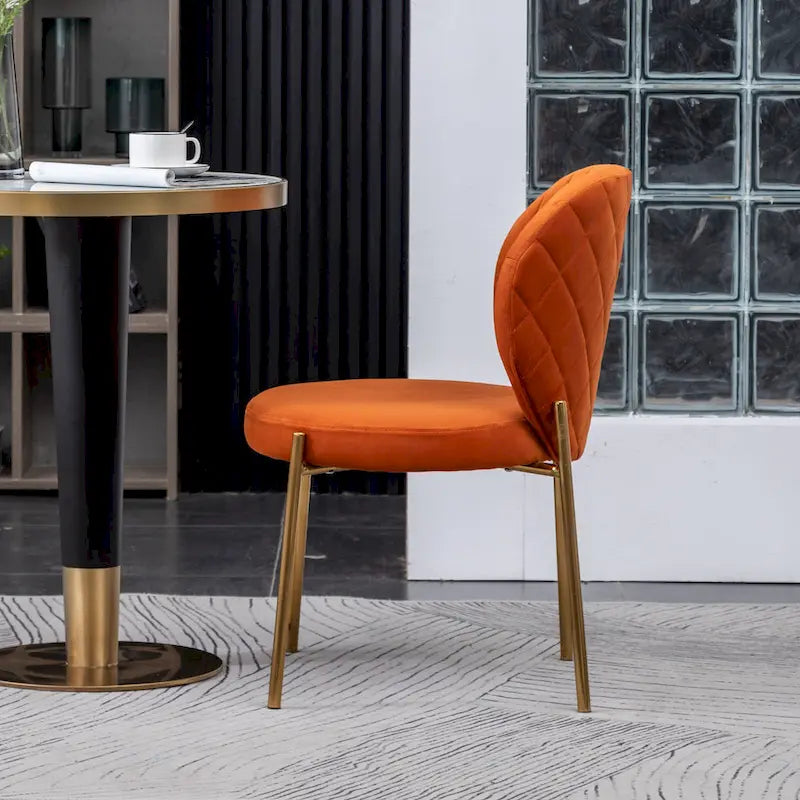 Roundhill Furniture Amoa Modern Velvet Upholstered Dining Chair 16