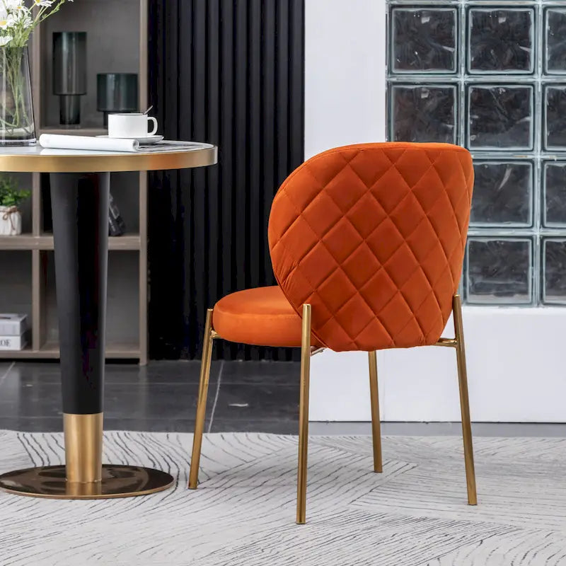 Roundhill Furniture Amoa Modern Velvet Upholstered Dining Chair 18