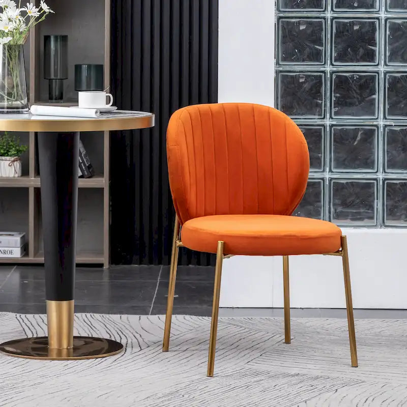 Roundhill Furniture Amoa Modern Velvet Upholstered Dining Chair 19