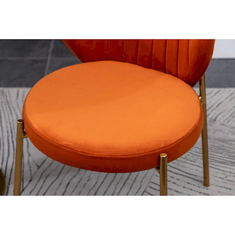 Roundhill Furniture Amoa Modern Velvet Upholstered Dining Chair 21