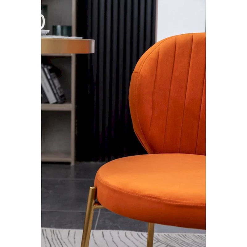 Roundhill Furniture Amoa Modern Velvet Upholstered Dining Chair 22