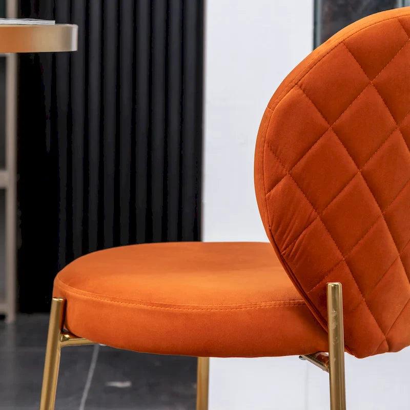 Roundhill Furniture Amoa Modern Velvet Upholstered Dining Chair 23