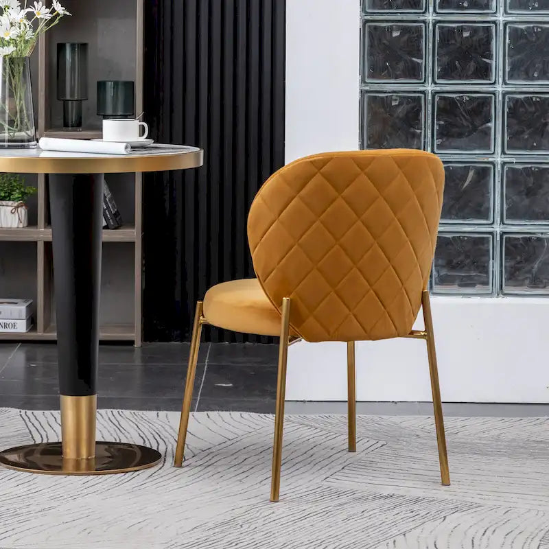 Roundhill Furniture Amoa Modern Velvet Upholstered Dining Chair 31