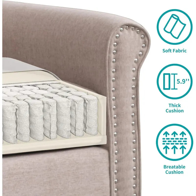 Mixoy Contemporary Loveseat Sofa 5