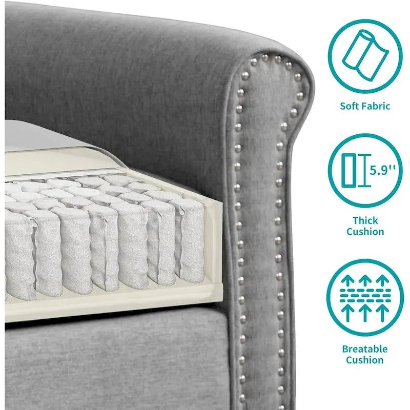 Mixoy Contemporary Loveseat Sofa 11