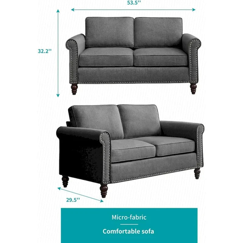 Mixoy Contemporary Loveseat Sofa 19