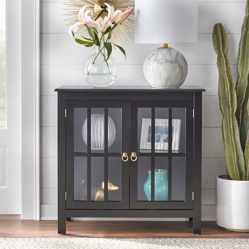Portland 2-Door Glass Cabinet by Simple Living 23