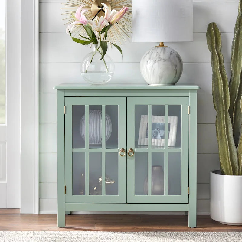 Portland 2-Door Glass Cabinet by Simple Living 25