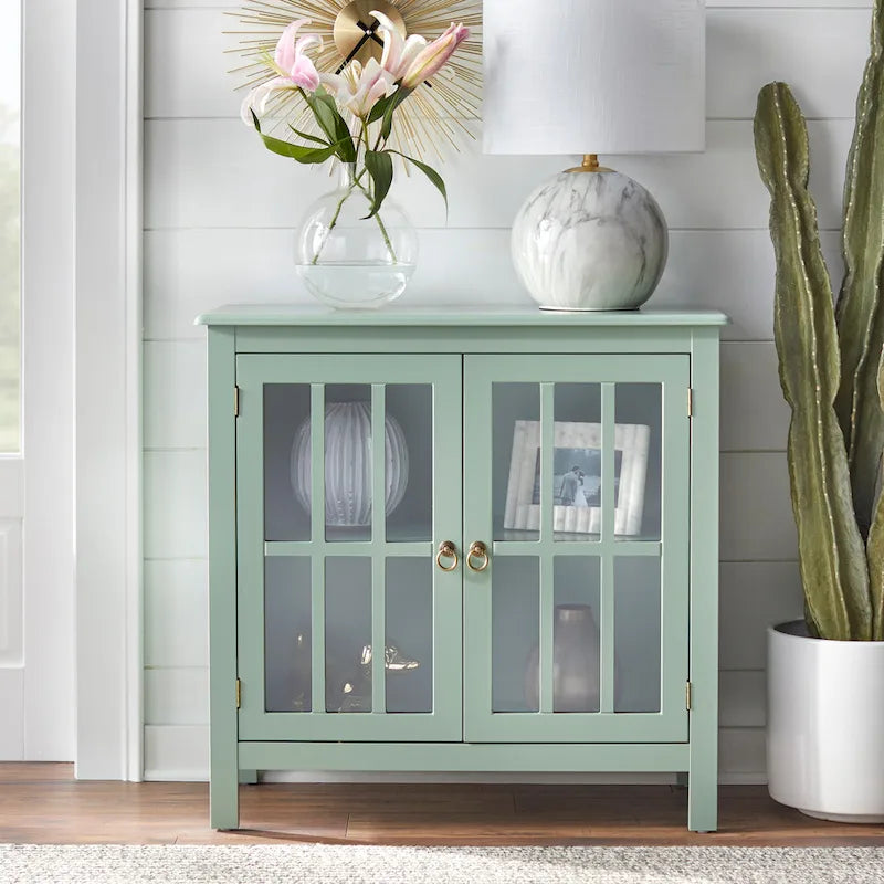 Portland 2-Door Glass Cabinet by Simple Living 2