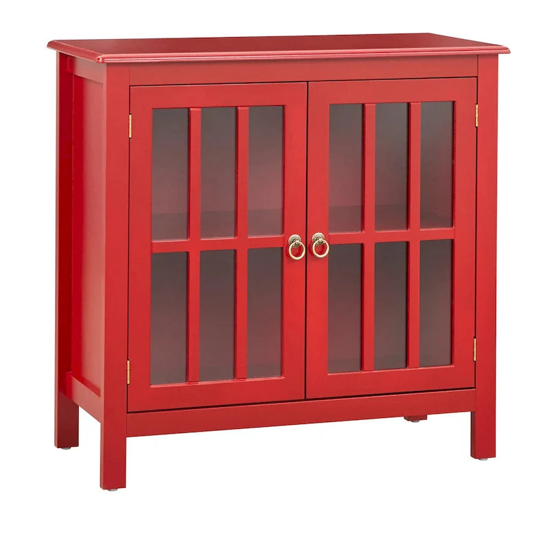 Portland 2-Door Glass Cabinet by Simple Living 16
