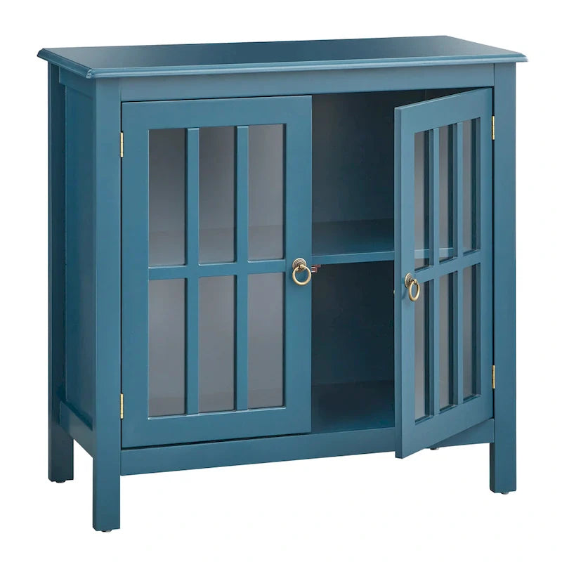 Portland 2-Door Glass Cabinet by Simple Living 21