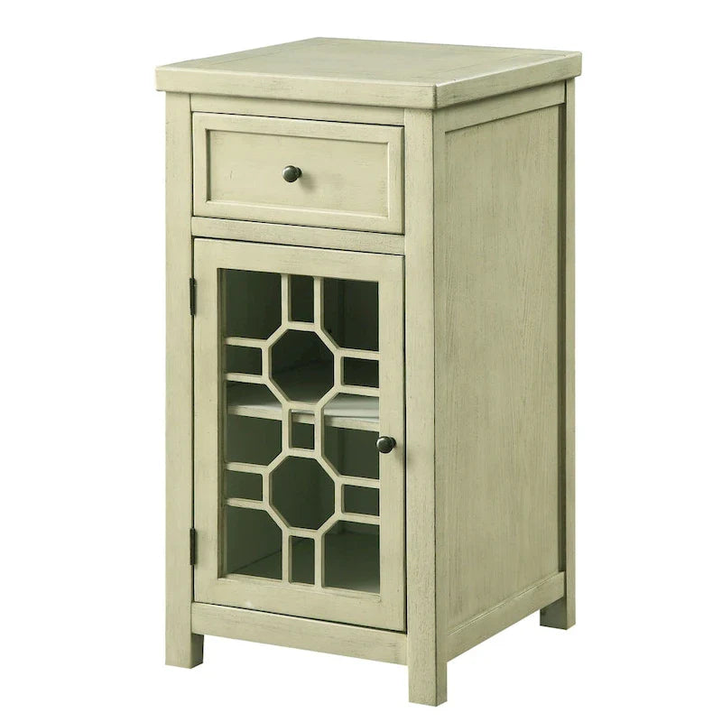 Emma 18-Inch Transitional Solid Wood Side Table with 1 Drawer by Furniture of America 3