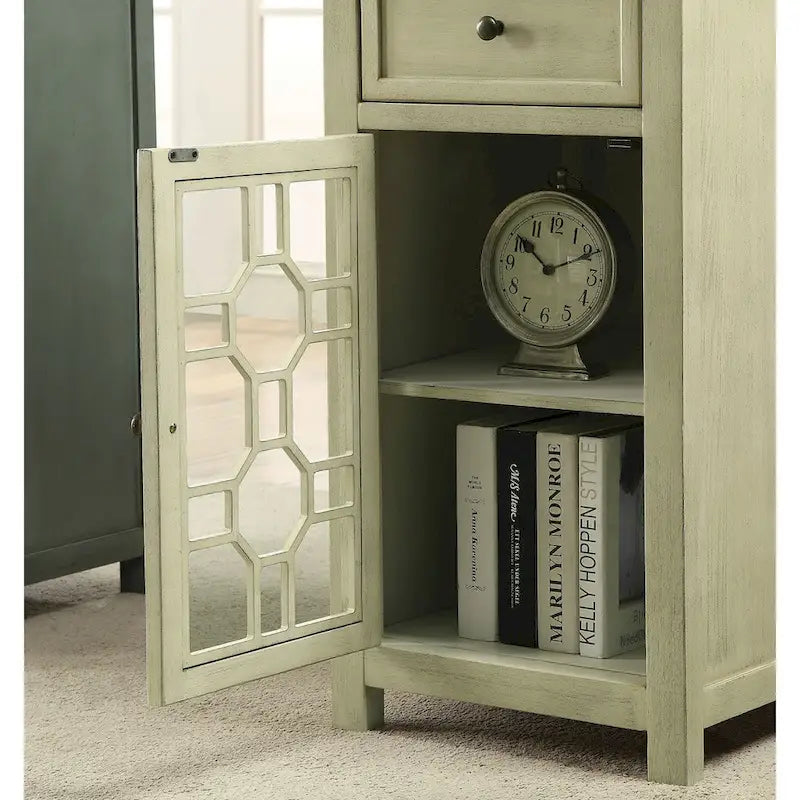 Emma 18-Inch Transitional Solid Wood Side Table with 1 Drawer by Furniture of America 4