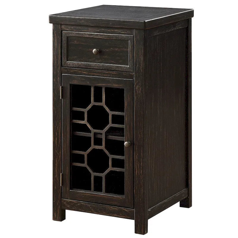 Emma 18-Inch Transitional Solid Wood Side Table with 1 Drawer by Furniture of America 7